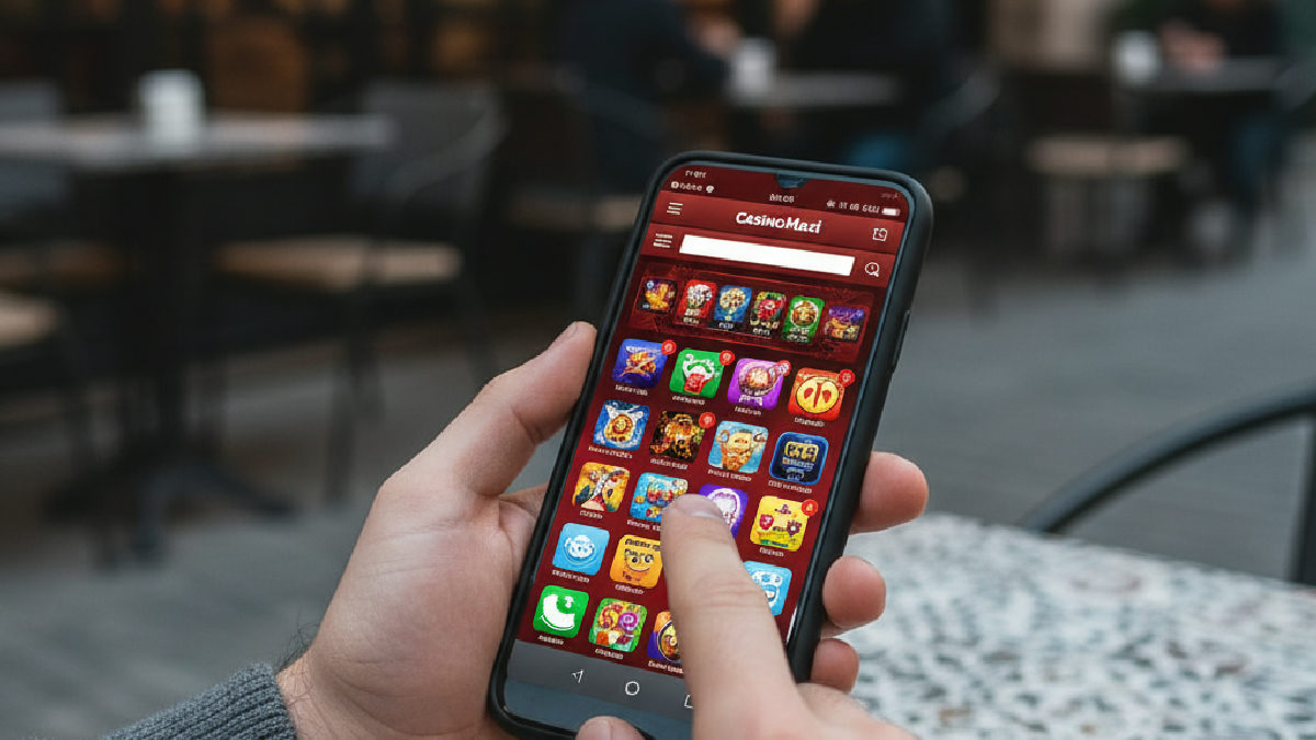 Mobil cihazlar üzerinden CasinoMaxi giriş desteği ile kolayca erişim sağlama deneyimini gösteren bir an.